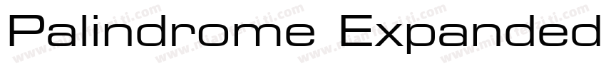 Palindrome Expanded SSi Bold Expand字体转换